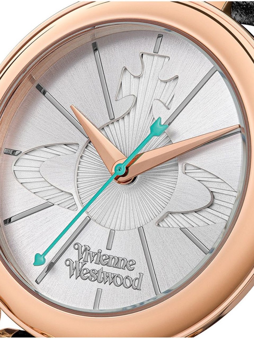 Vivienne Westwood Orb Logo Quartz Watch Zwart