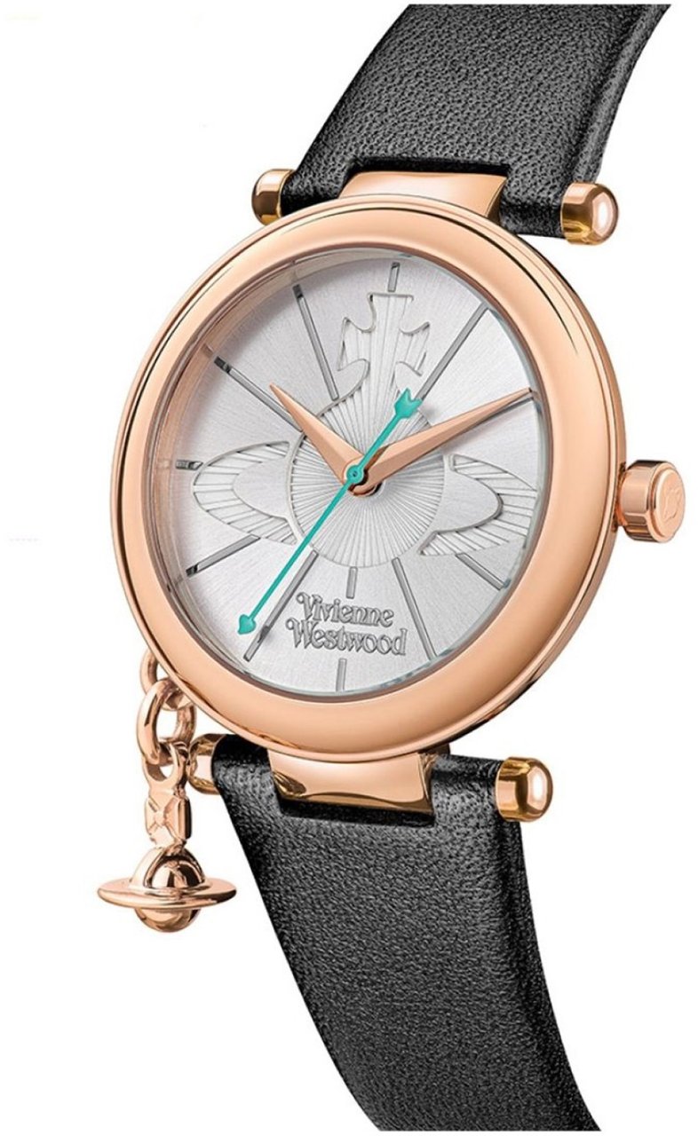 Vivienne Westwood Orb Logo Quartz Watch Zwart