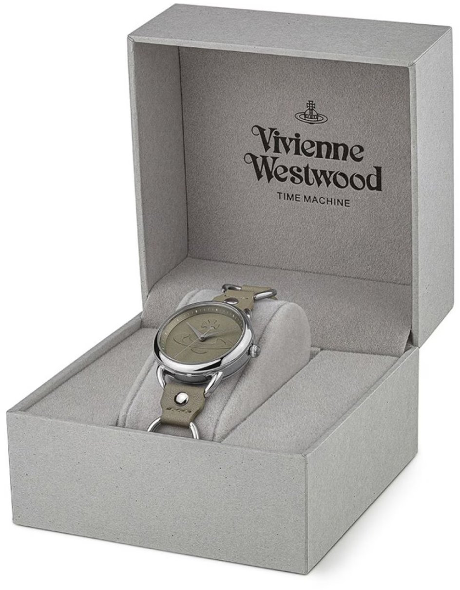 Vivienne Westwood Carnaby Orb Logo 33mm Quartz Watch Groen