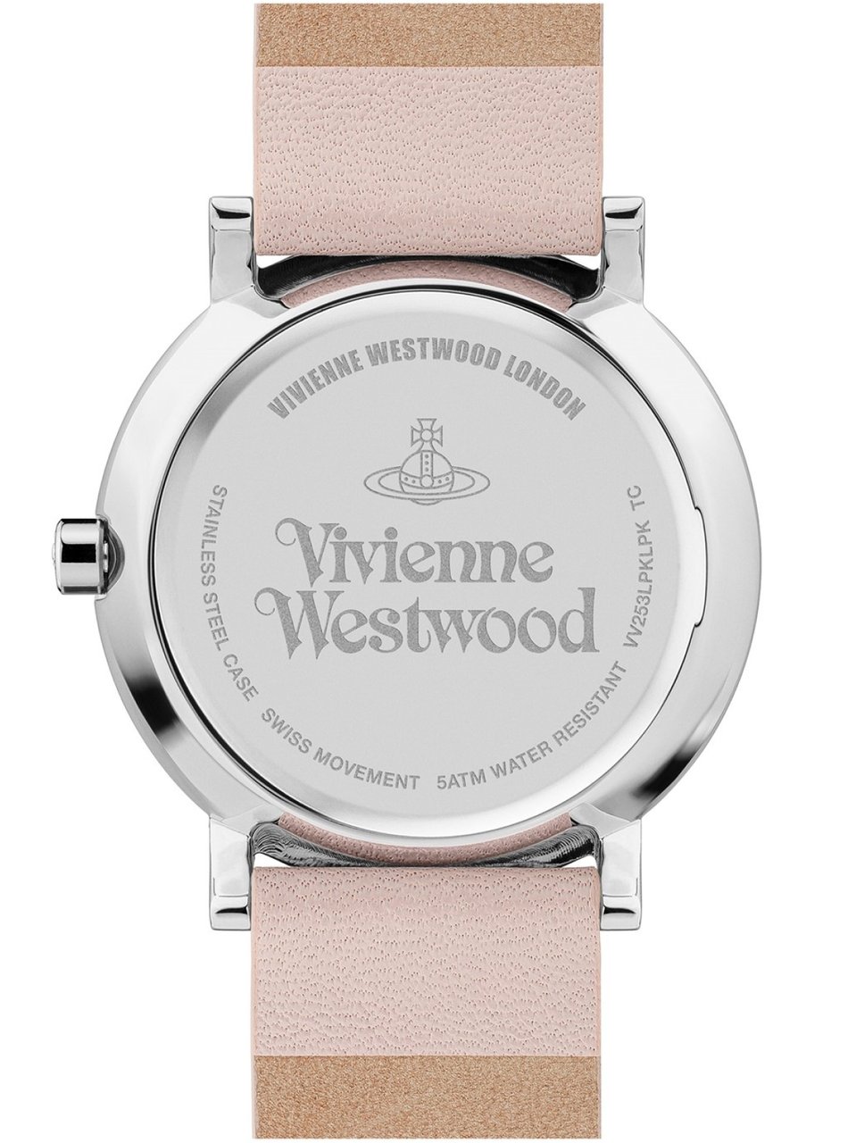 Vivienne Westwood Ladbroke Orb Logo 35mm Quartz Watch Roze