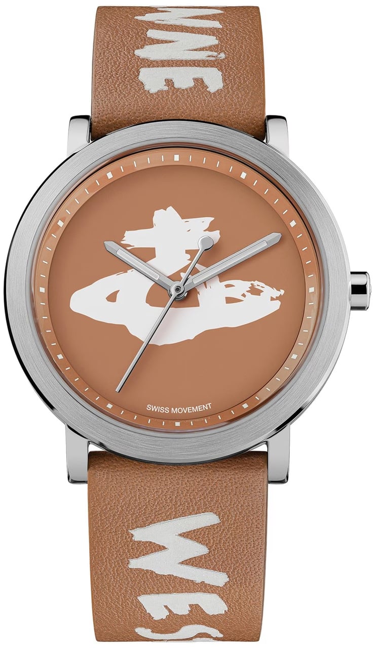 Vivienne Westwood Ladbroke Orb Logo 35mm Quartz Watch Bruin