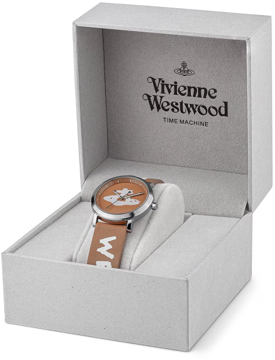 Vivienne Westwood Ladbroke Orb Logo 35mm Quartz Watch Bruin