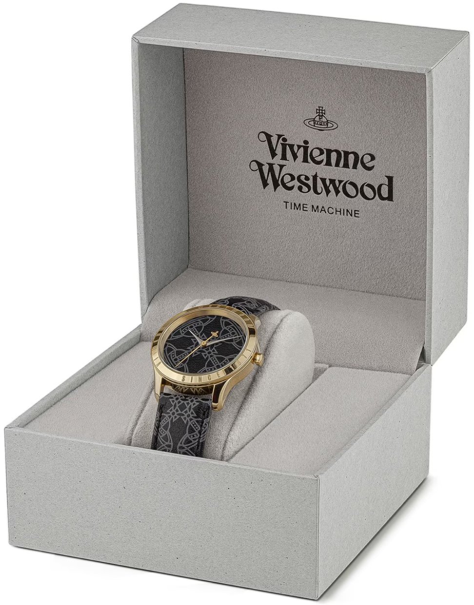 Vivienne Westwood Berkley Logo 35mm Quartz Watch Zwart