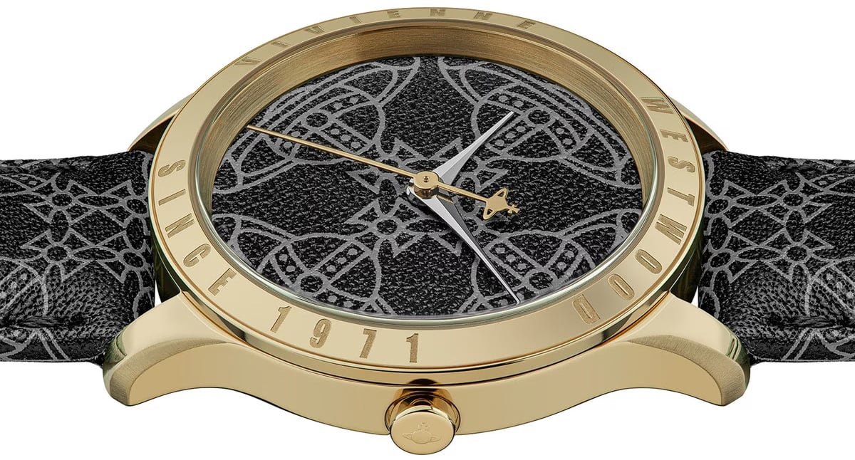 Vivienne Westwood Berkley Logo 35mm Quartz Watch Zwart