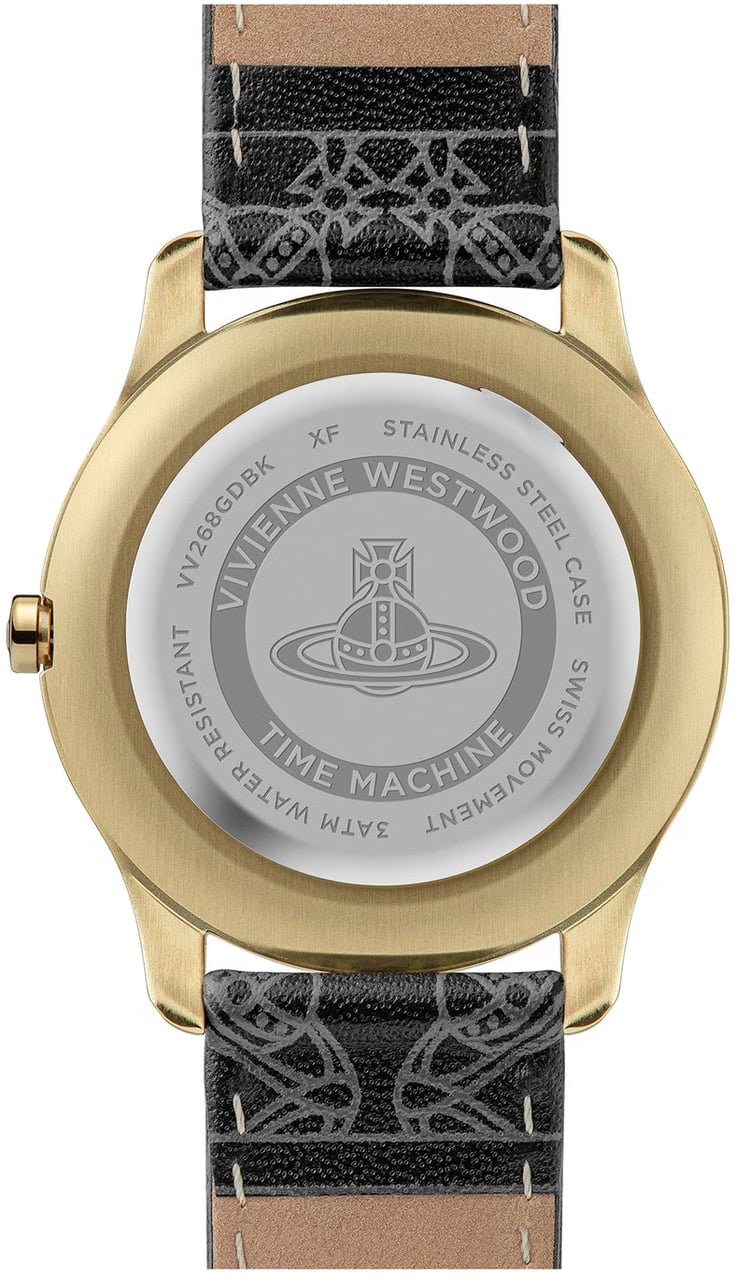 Vivienne Westwood Berkley Logo 35mm Quartz Watch Zwart