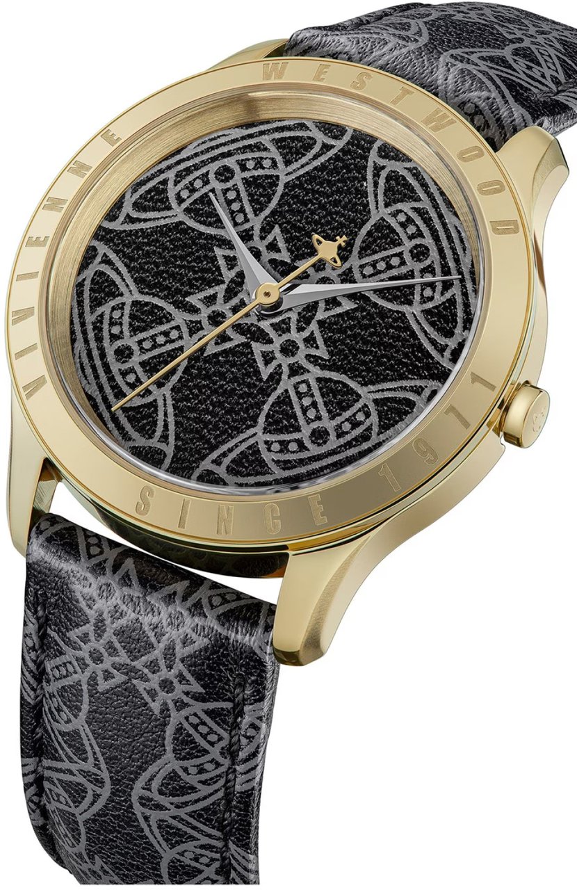Vivienne Westwood Berkley Logo 35mm Quartz Watch Zwart