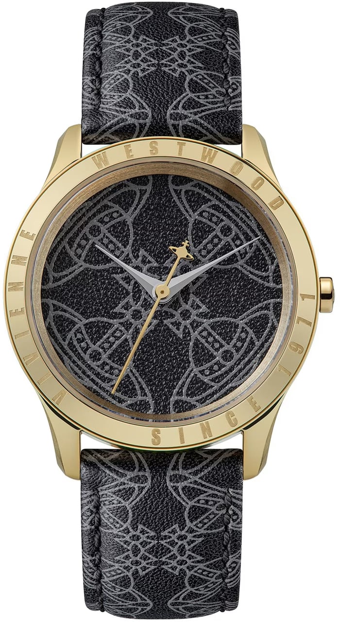 Vivienne Westwood Berkley Logo 35mm Quartz Watch Zwart