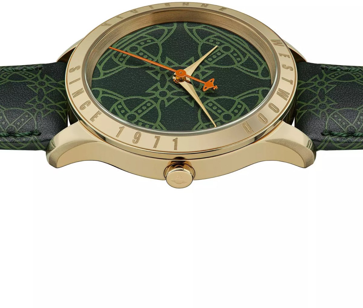 Vivienne Westwood Berkley Logo 35mm Quartz Watch Groen