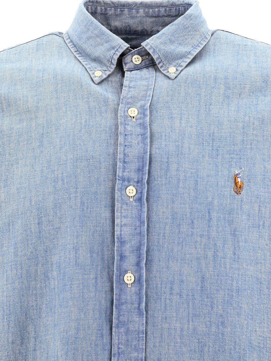 Ralph Lauren Shirts Chambray Lichtblauw