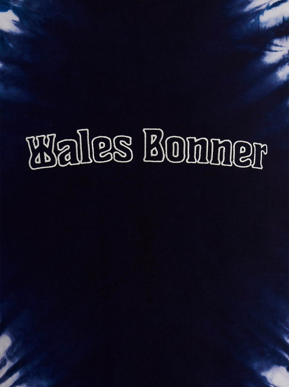 WALES BONNER Blue Cotton Sweatshirt Blauw