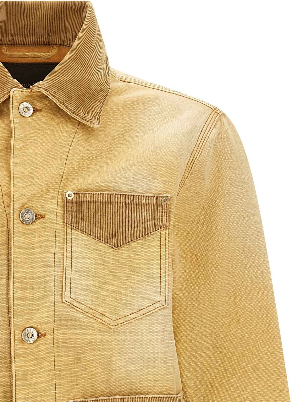 WALES BONNER Beige Cotton Denim Jacket Beige