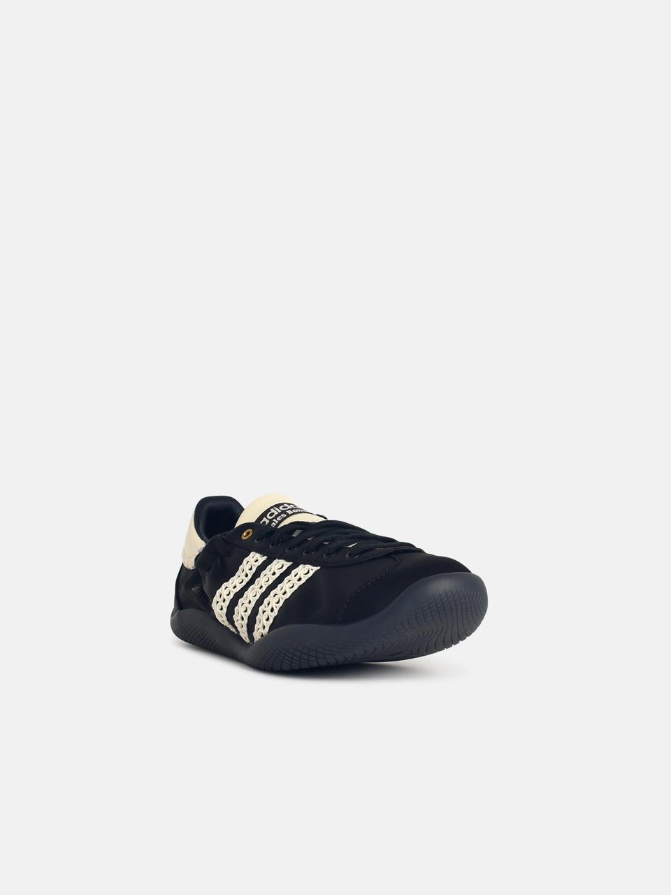 Wales Bonner Karintha Lo Satin' Black Fabric Sneakers Zwart