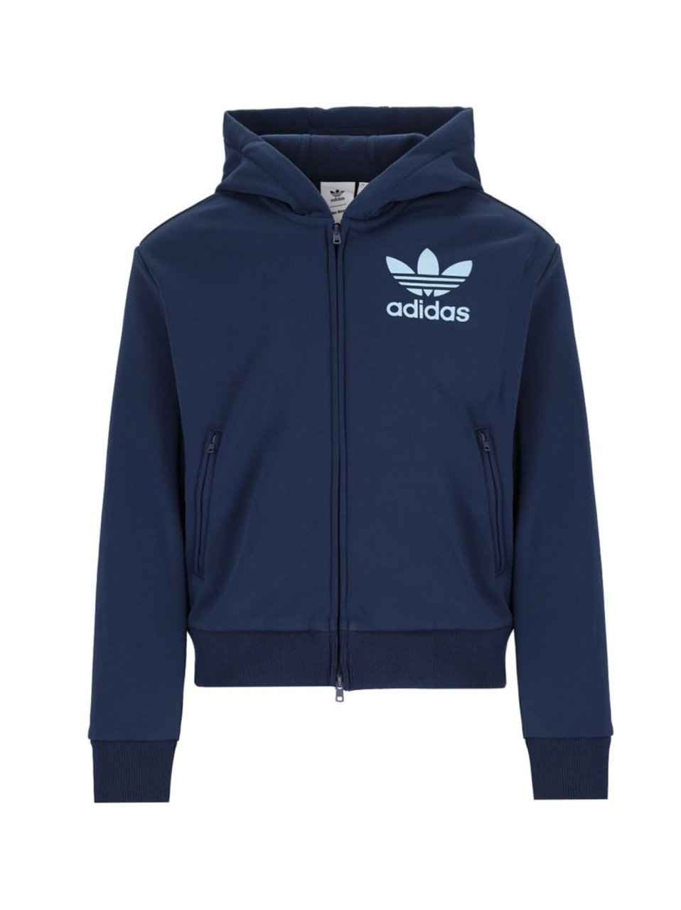 Wales Bonner Navy Blue Fabric Hoodie Blauw