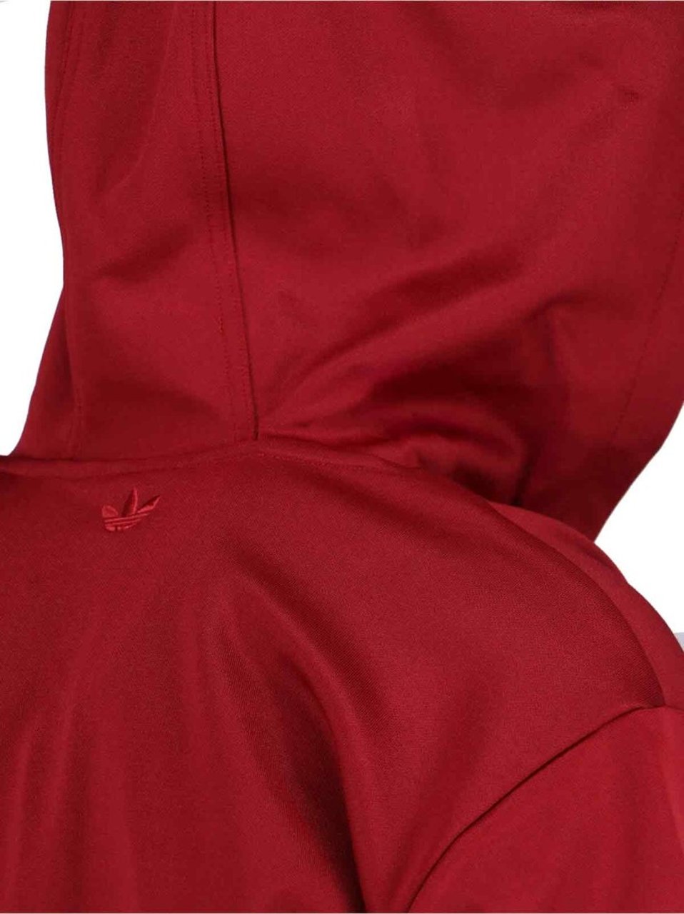 Wales Bonner Bordeaux Cotton Blend Zip-Up Hoodie Rood