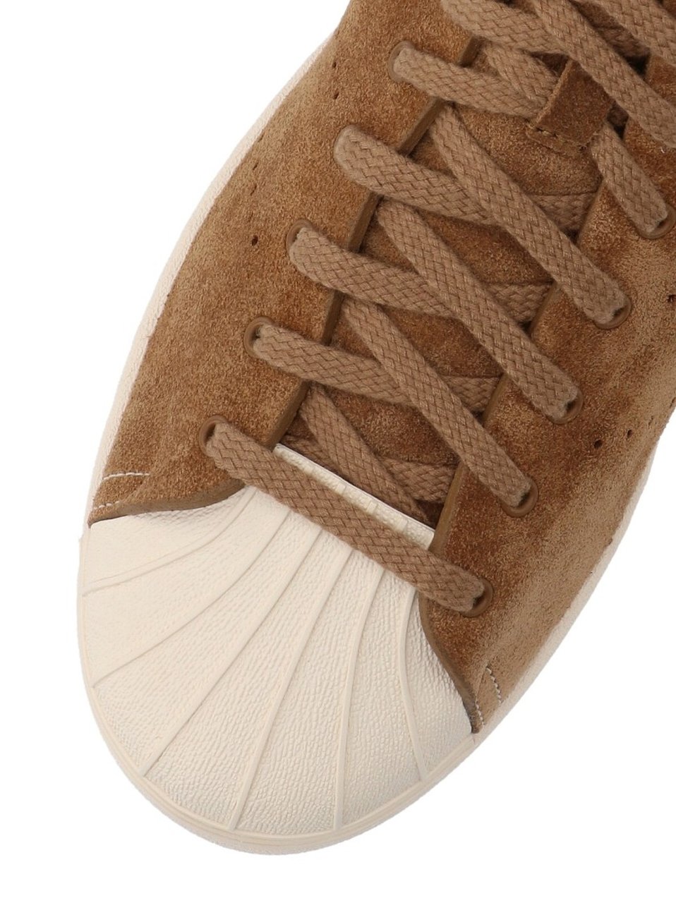 Wales Bonner "Superstar Hi" Sneakers Brown Bruin