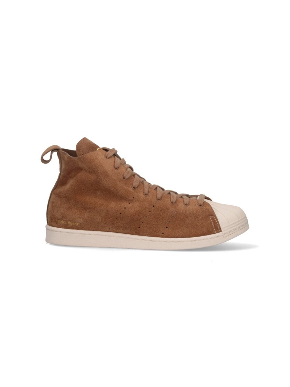 Wales Bonner "Superstar Hi" Sneakers Brown Bruin