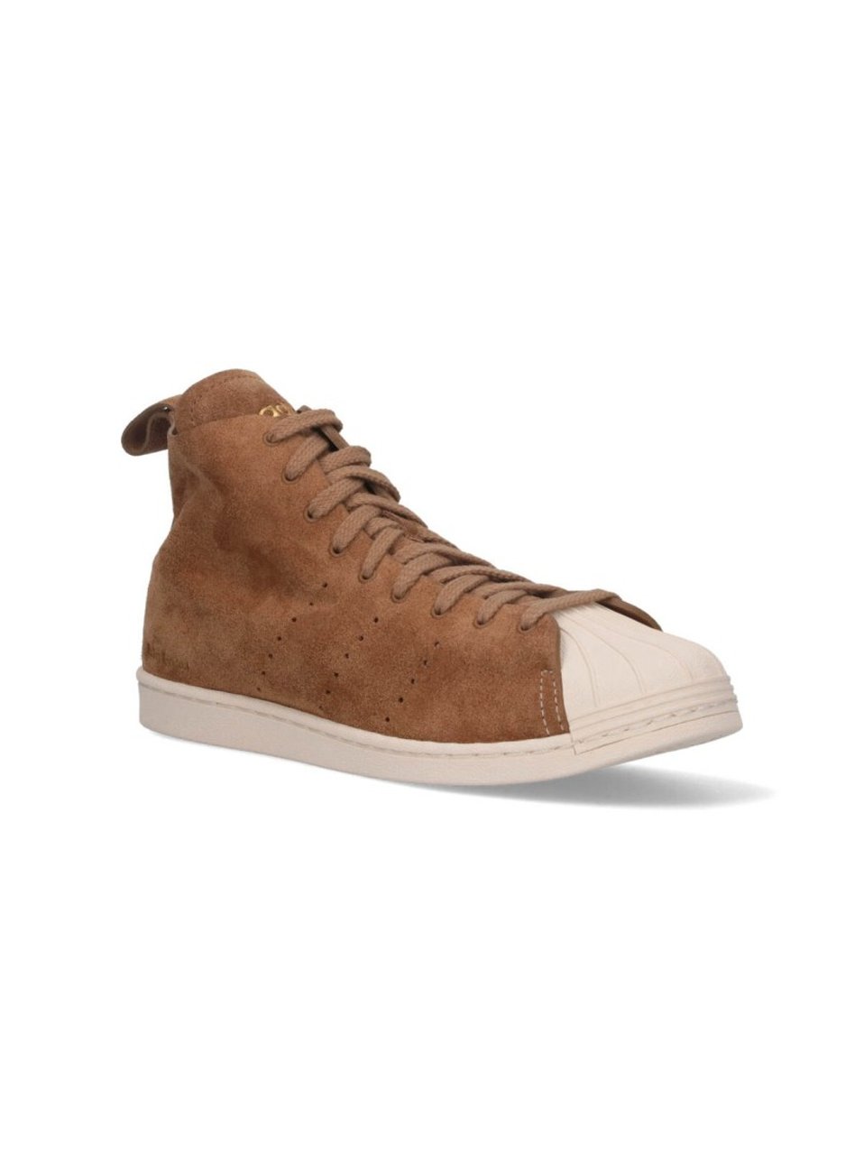 Wales Bonner "Superstar Hi" Sneakers Brown Bruin