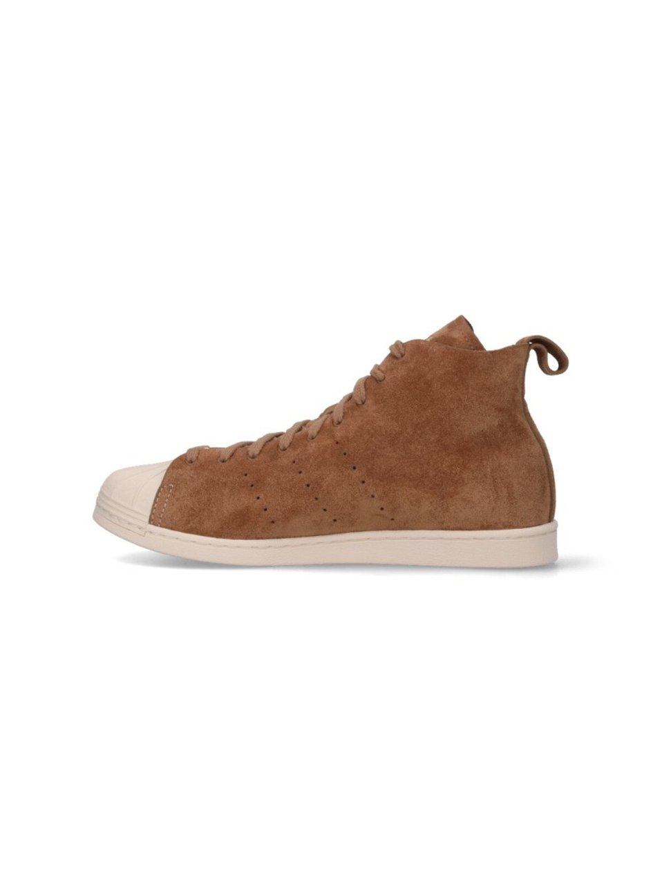 Wales Bonner "Superstar Hi" Sneakers Brown Bruin