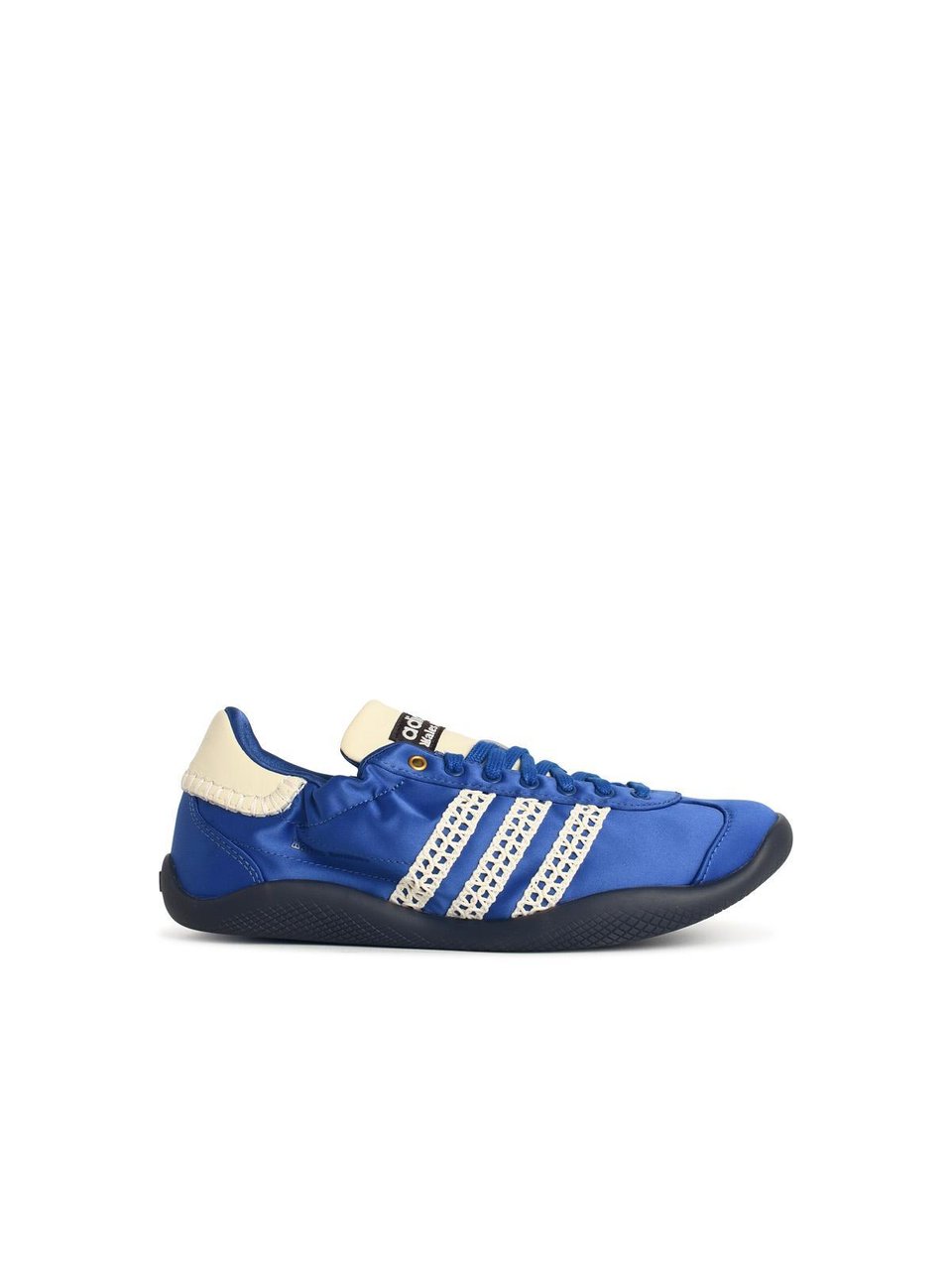 Wales Bonner Karintha Lo Satin' Blue Fabric Sneakers Blauw