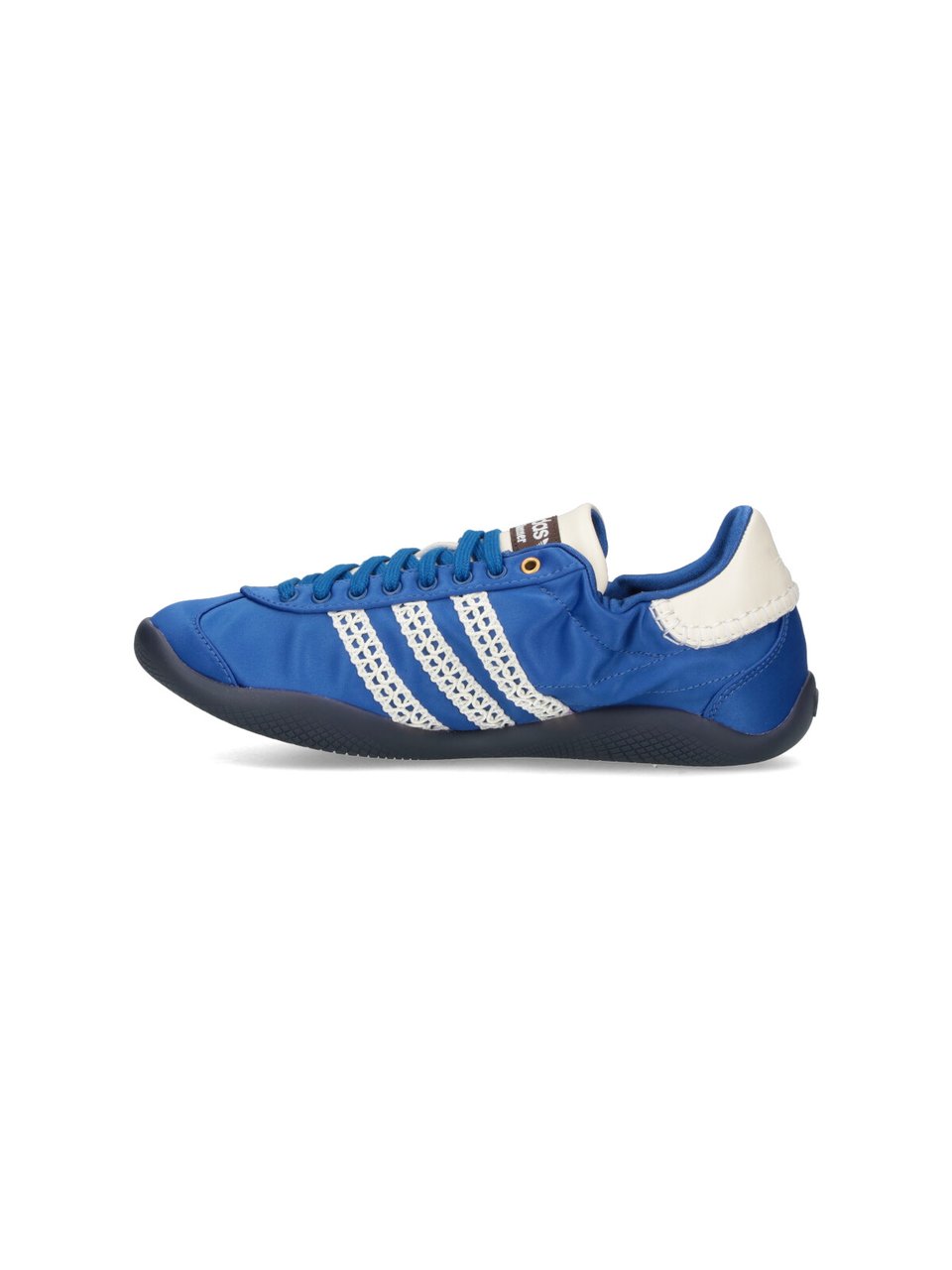 Wales Bonner "Kalintha" Sneakers, In Blue Fabric, Round Toe Blauw