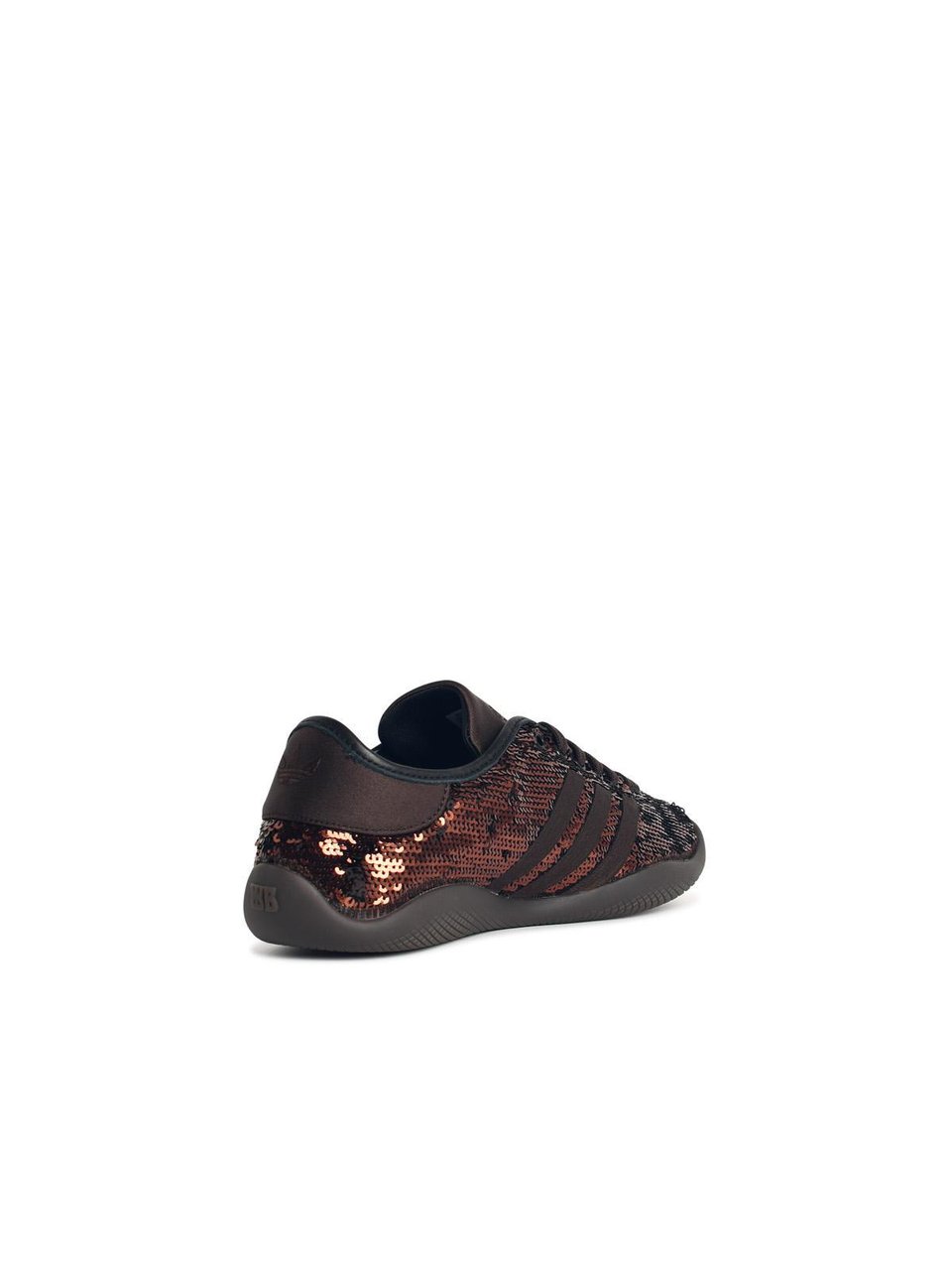 Wales Bonner Karintha Sequin' Brown Fabric Sneakers Zwart