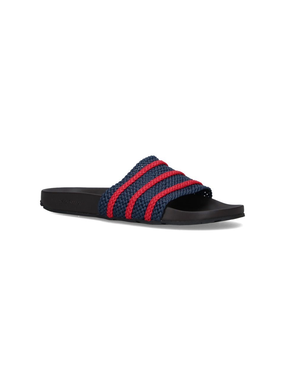 Wales Bonner "Adilette" Slides, In Blue Fabric, Dark Tone Blauw