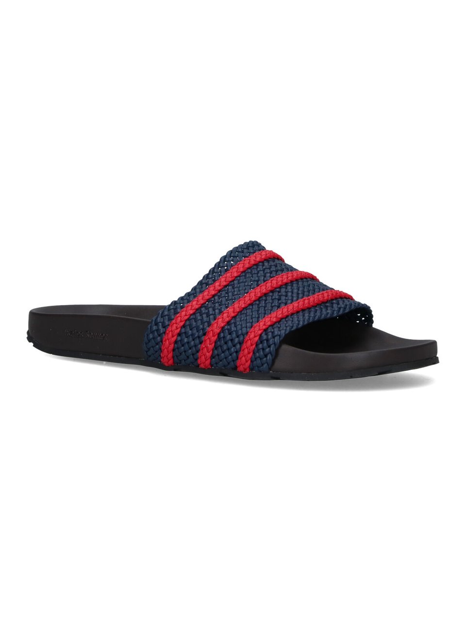 Wales Bonner "Adilette" Slides, In Blue Fabric, Dark Tone Blauw
