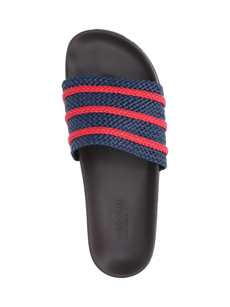 Wales Bonner "Adilette" Slides, In Blue Fabric, Dark Tone Blauw
