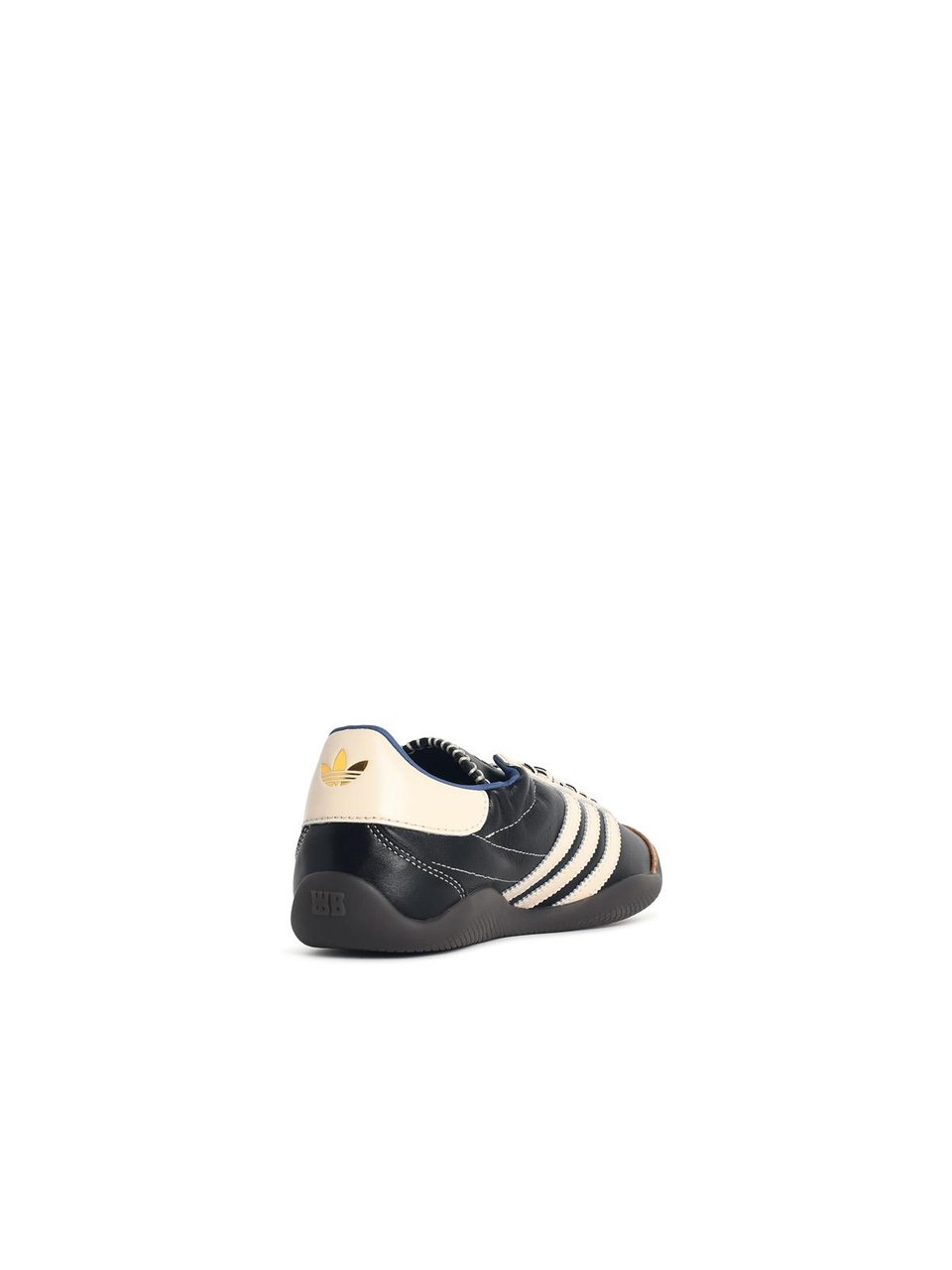 Wales Bonner 'Karintha' Black Leather Sneakers Grijs