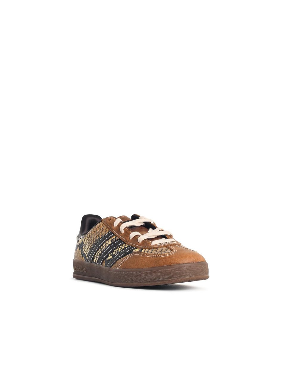 Wales Bonner 'Gazzelle Snake' Beige Leather Sneakers Bruin