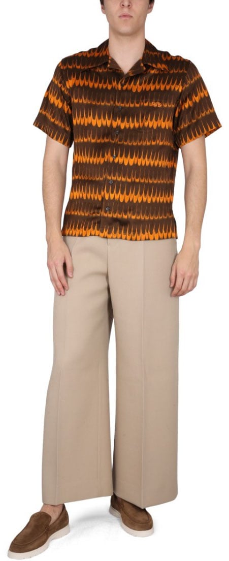Wales Bonner Rhythm Shirt Bruin