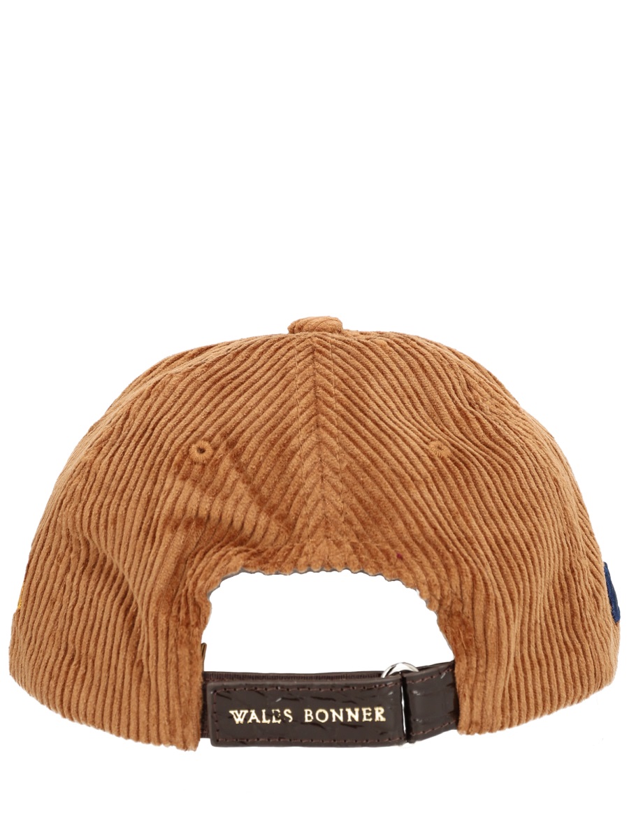 Wales Bonner Brown Corduroy Logo Baseball Hat Bruin