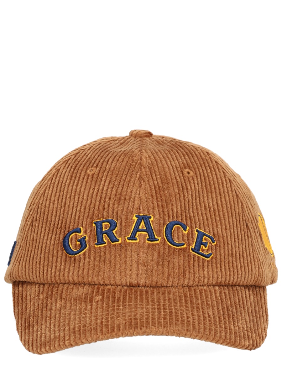 Wales Bonner Brown Corduroy Logo Baseball Hat Bruin
