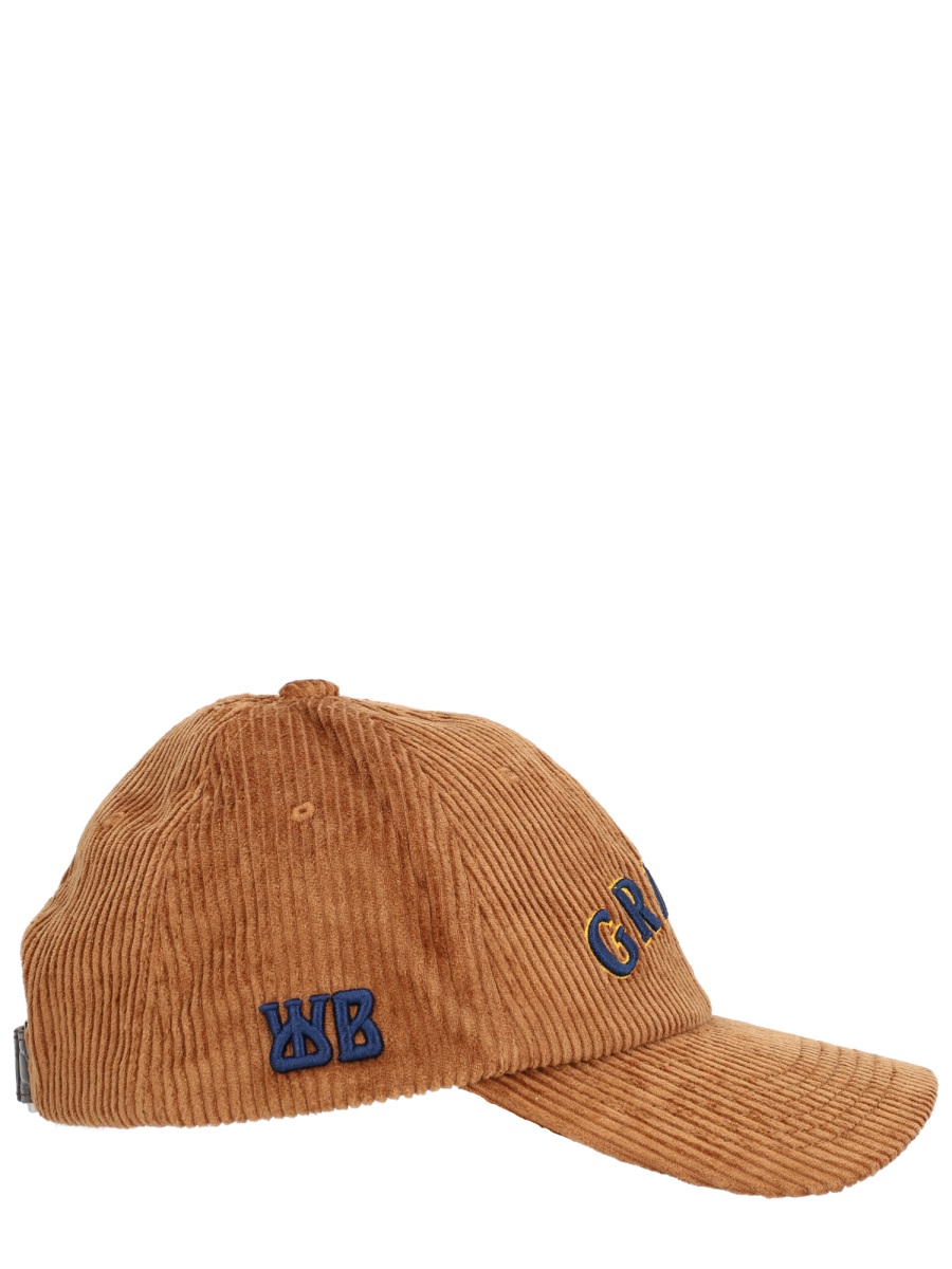 Wales Bonner Brown Corduroy Logo Baseball Hat Bruin