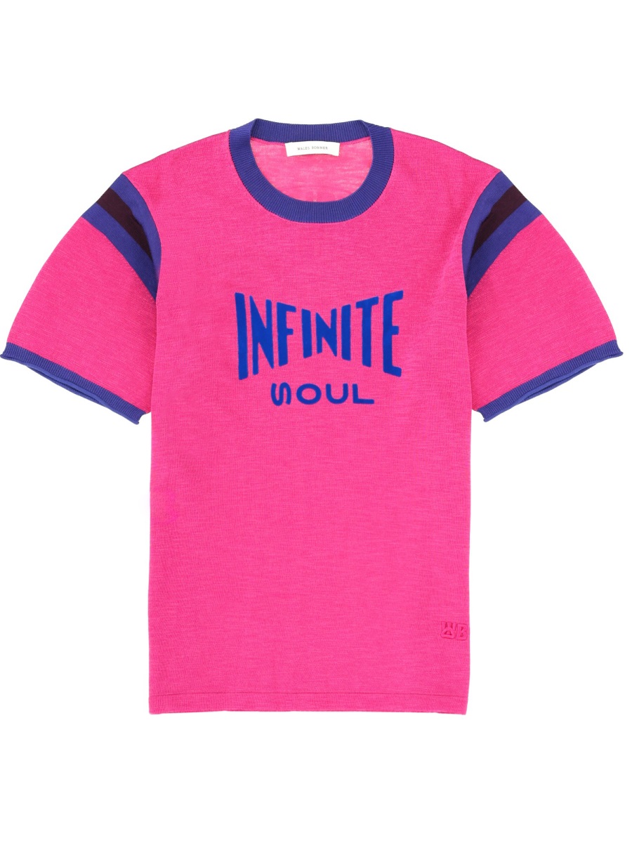 Wales Bonner Pink Soul Infinite Graphic T-Shirt Roze