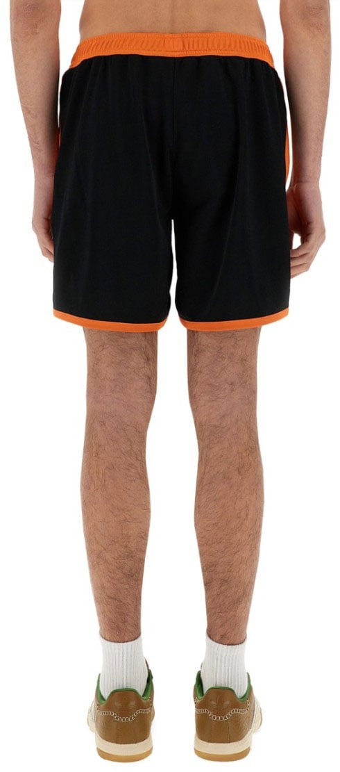 Wales Bonner Contrast Panel Jersey Shorts Zwart