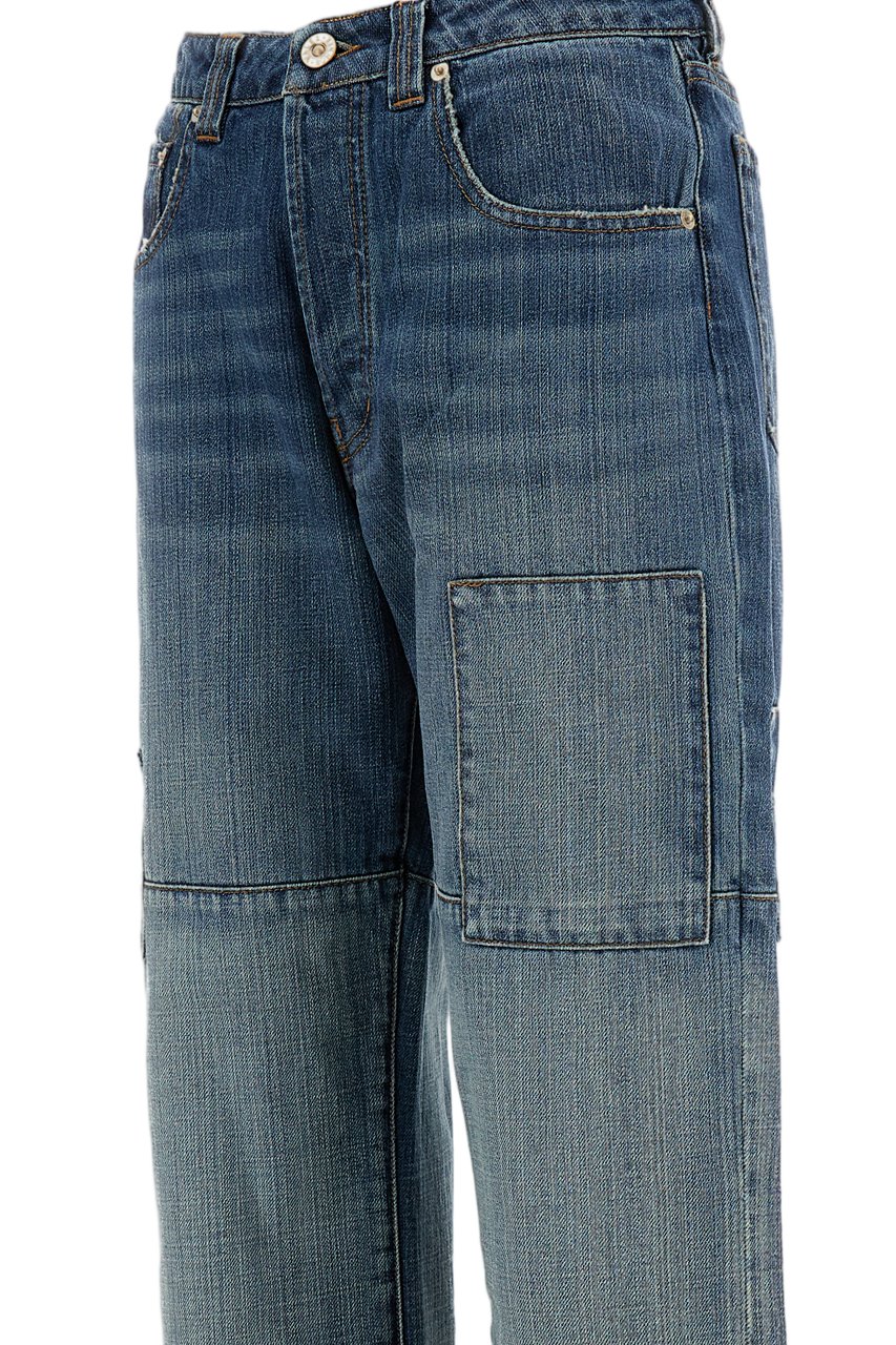 Wales Bonner Blue Chance Straight Leg Jeans Blauw