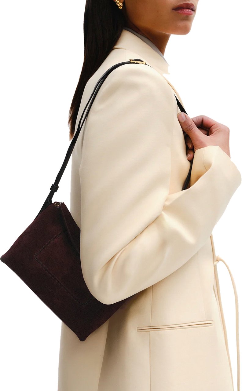 Wandler Penelope Slouch Mini Acai Suede Rood