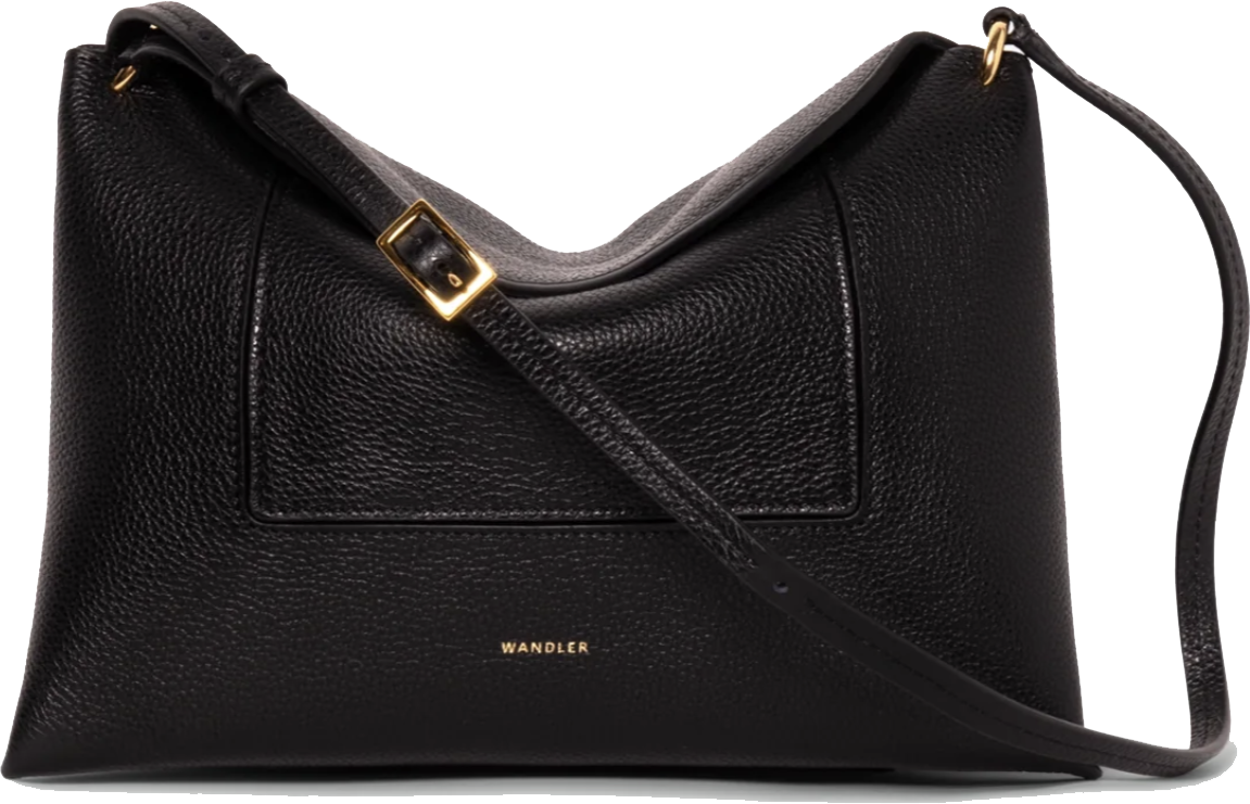 Wandler Penelope Slouch Bag Black Crust Zwart