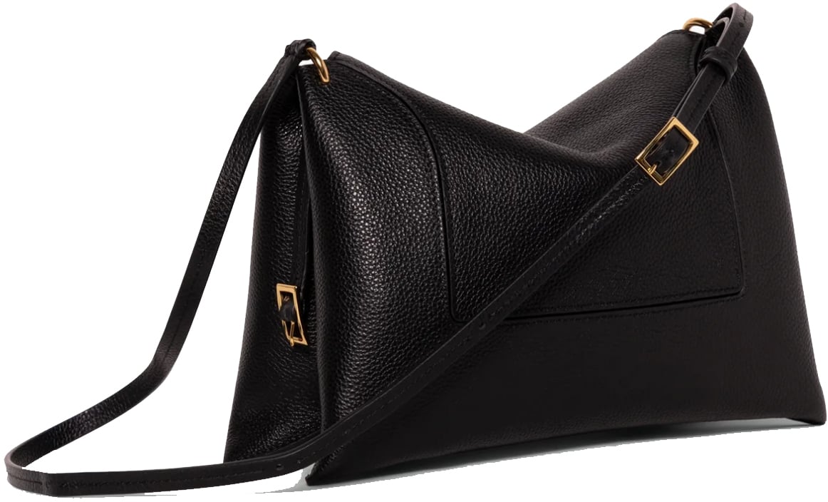 Wandler Penelope Slouch Bag Black Crust Zwart