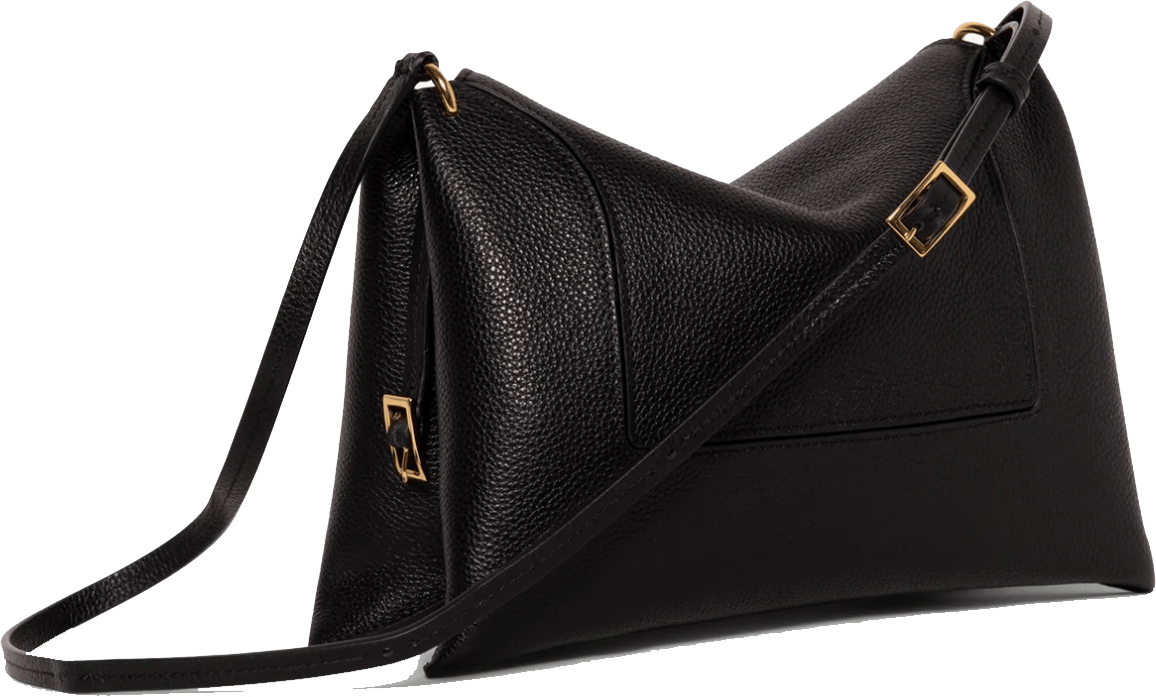 Wandler Penelope Slouch Bag Black Crust Zwart
