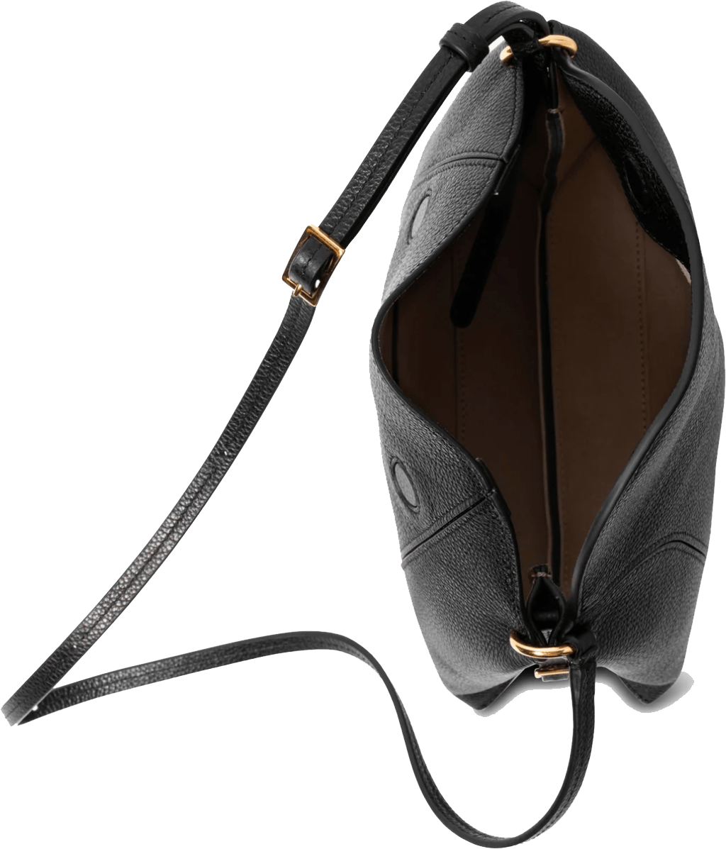 Wandler Penelope Slouch Bag Black Crust Zwart