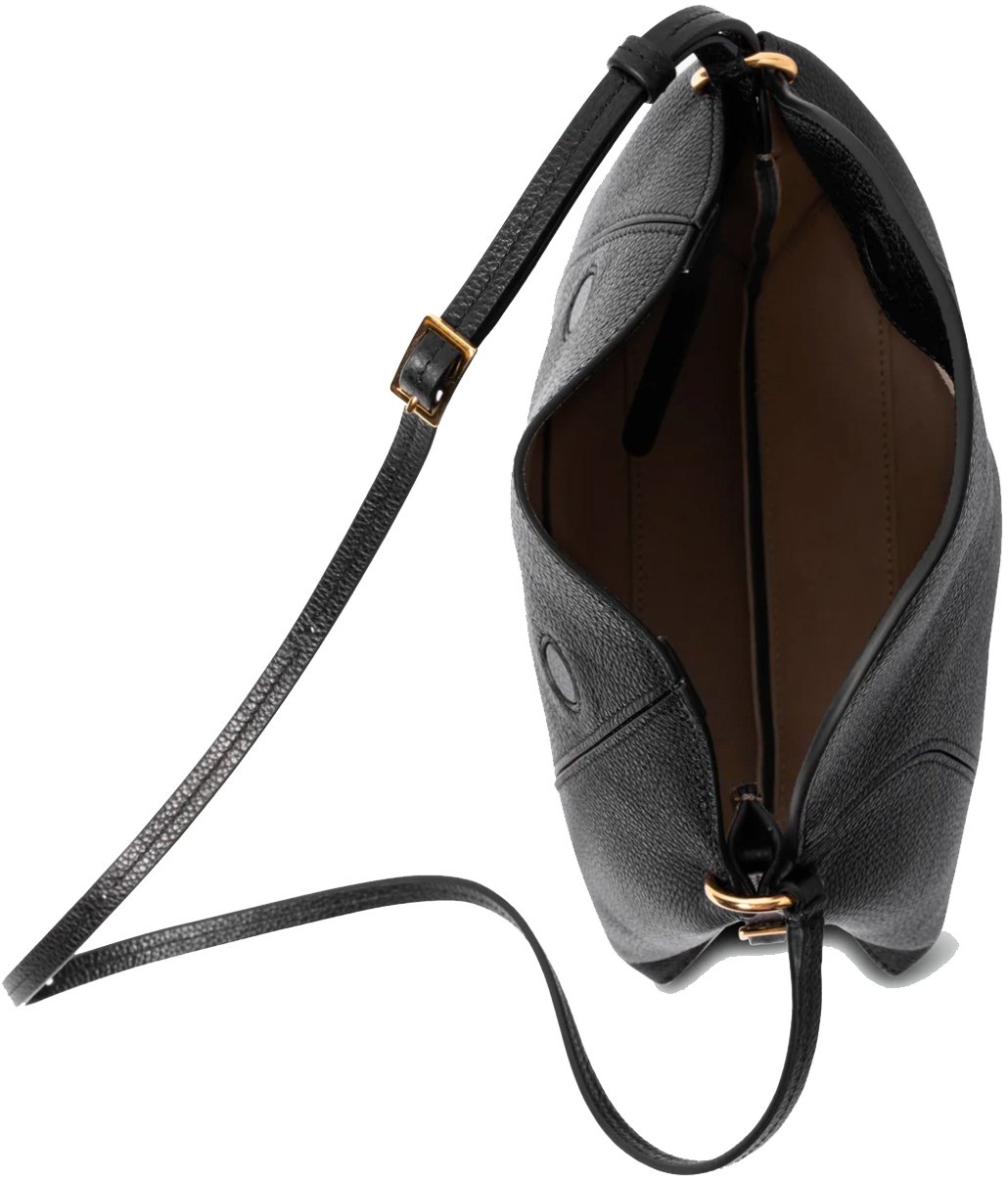 Wandler Penelope Slouch Bag Black Crust Zwart