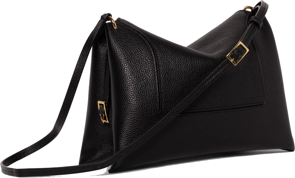 Wandler Penelope Slouch Bag Black Crust Zwart