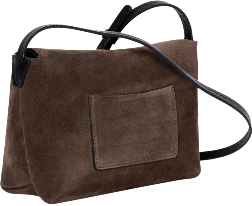 Wandler Penelope Slouch Mini Palissander Suede Bruin