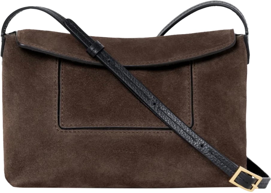 Wandler Penelope Slouch Mini Palissander Suede Bruin