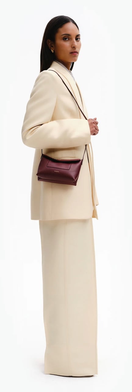 Wandler Penelope Slouch Mini Acai Crust Rood