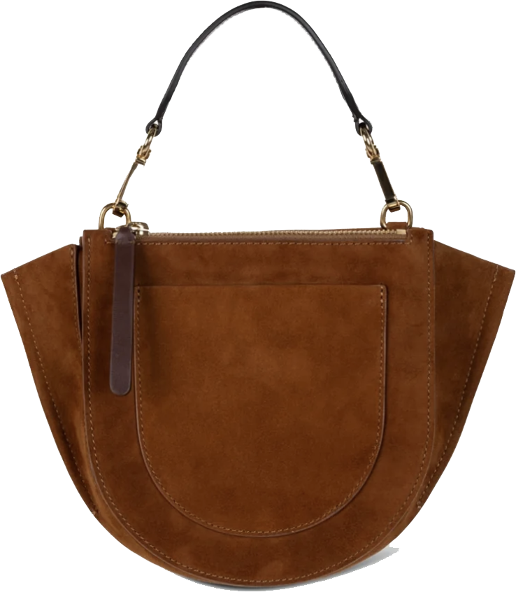 Wandler Hortensia Mini Tan Suede Bruin