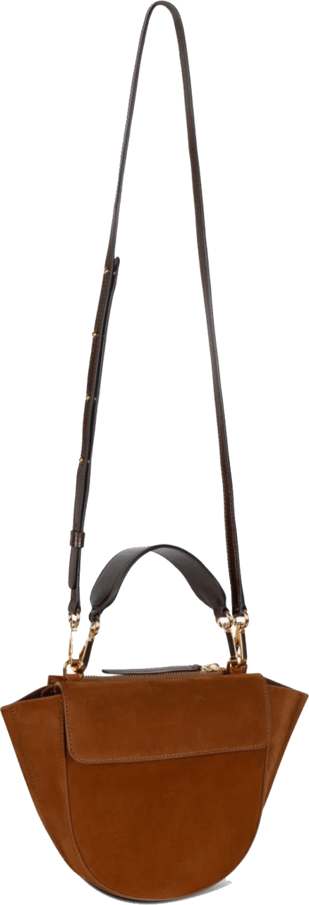 Wandler Hortensia Mini Tan Suede Bruin