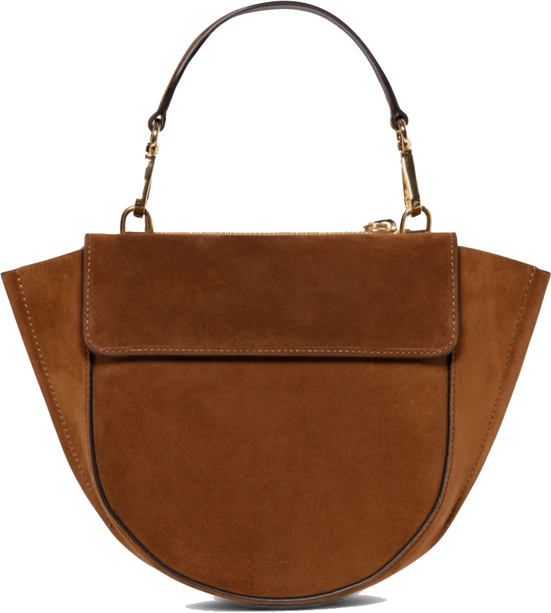 Wandler Hortensia Mini Tan Suede Bruin